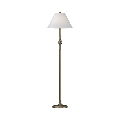 Twist Basket Floor Lamp in Soft Gold.