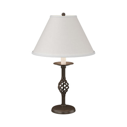 Twist Basket Table Lamp in Bronze.