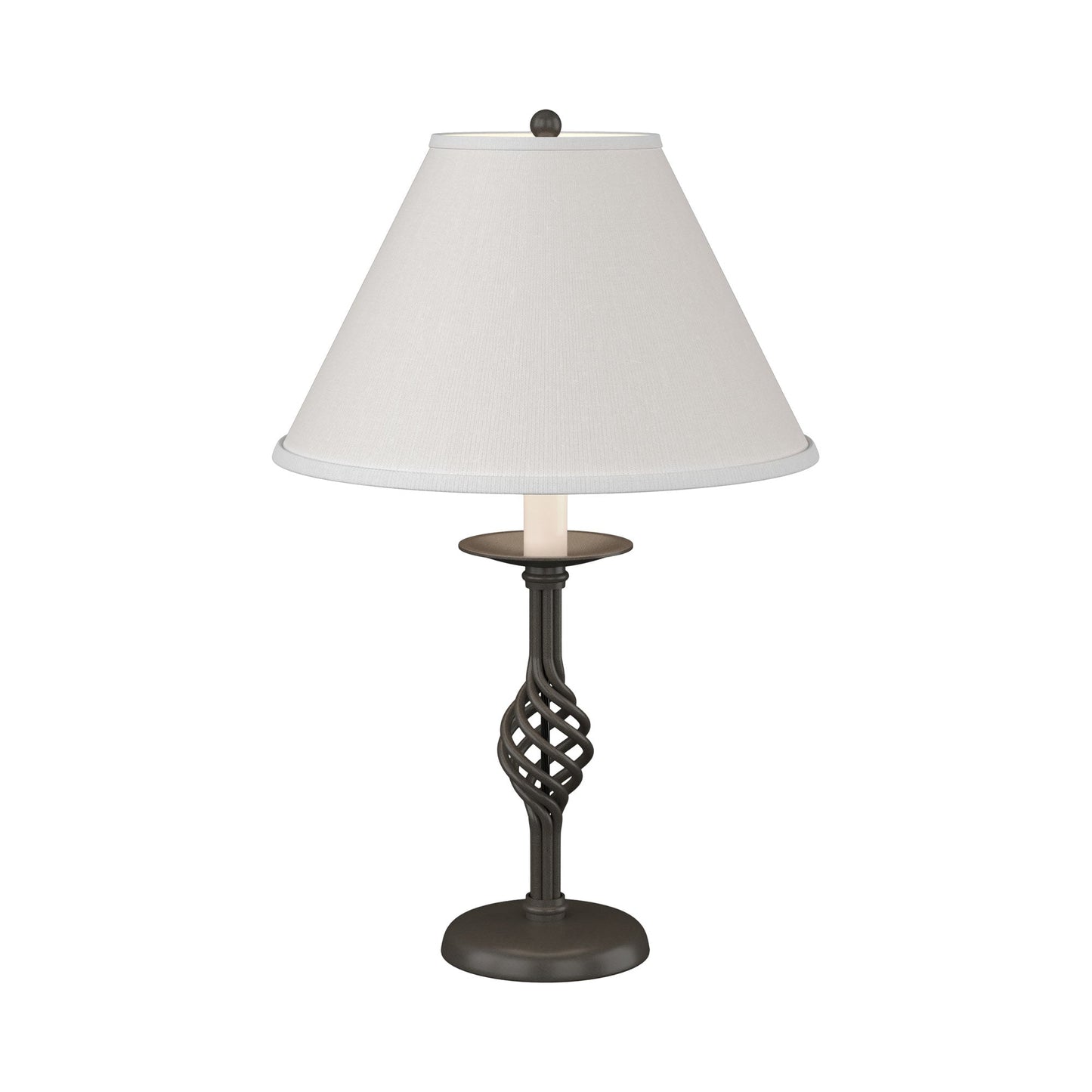 Twist Basket Table Lamp in Dark Smoke.