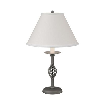 Twist Basket Table Lamp in Natural Iron.