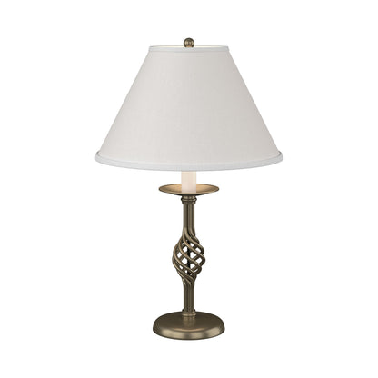 Twist Basket Table Lamp in Soft Gold.
