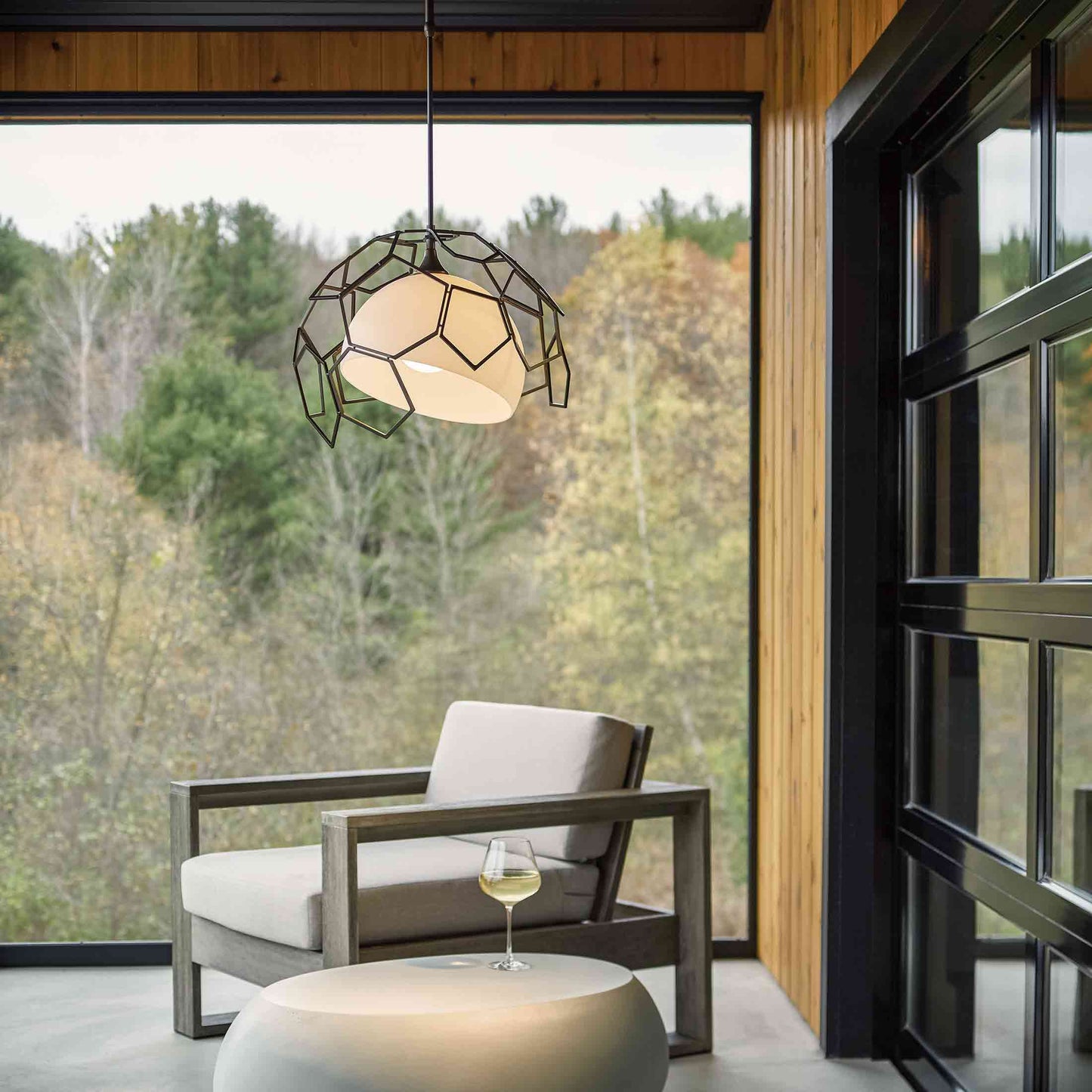 Umbra Outdoor Pendant Light in porch.