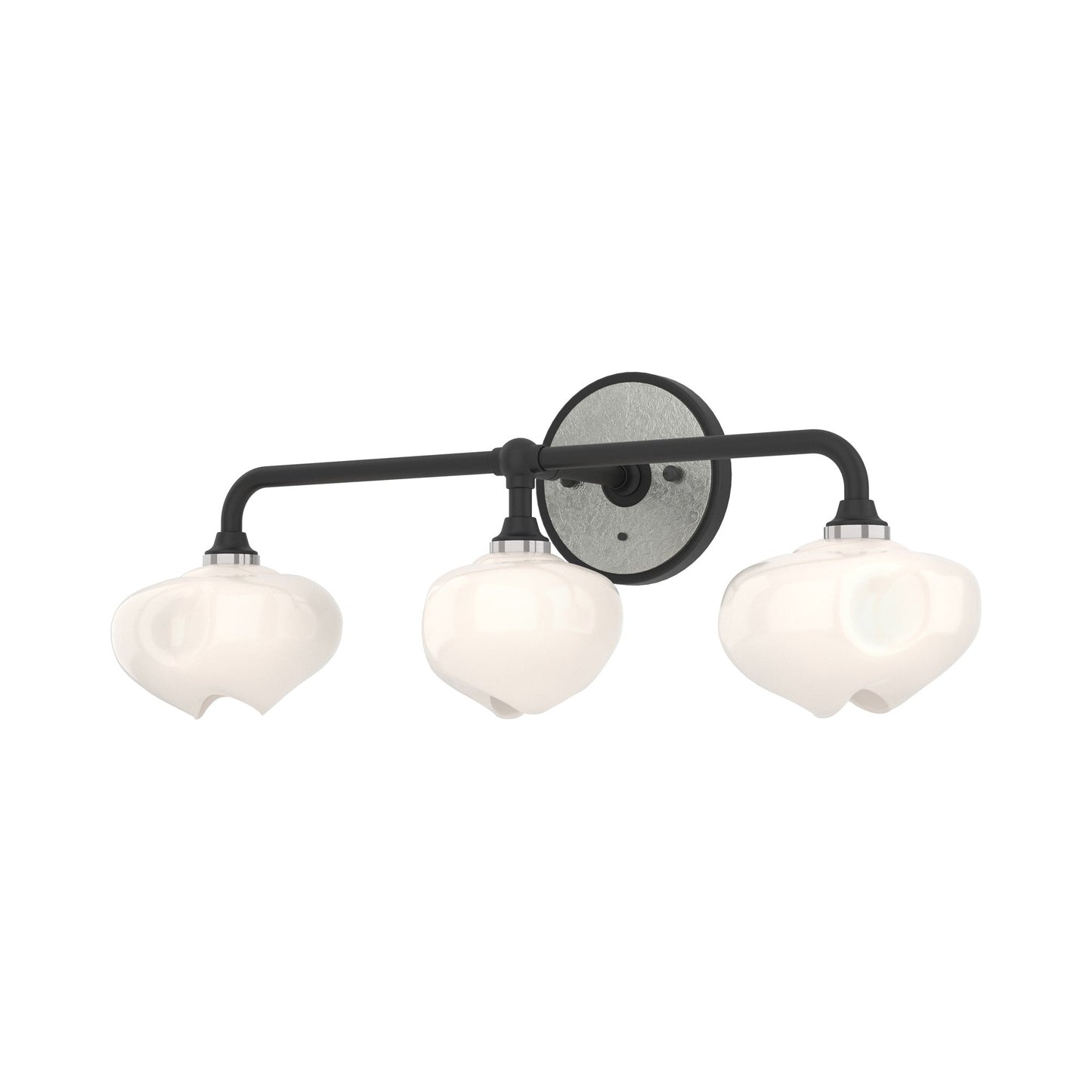 Ume Bath Vanity Light in Black/Sterling.