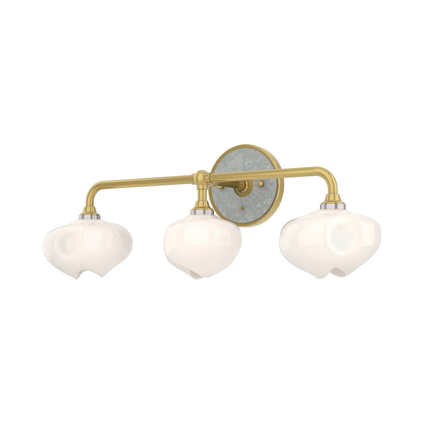 Ume Bath Vanity Light in Modern Brass/Vintage Platinum.