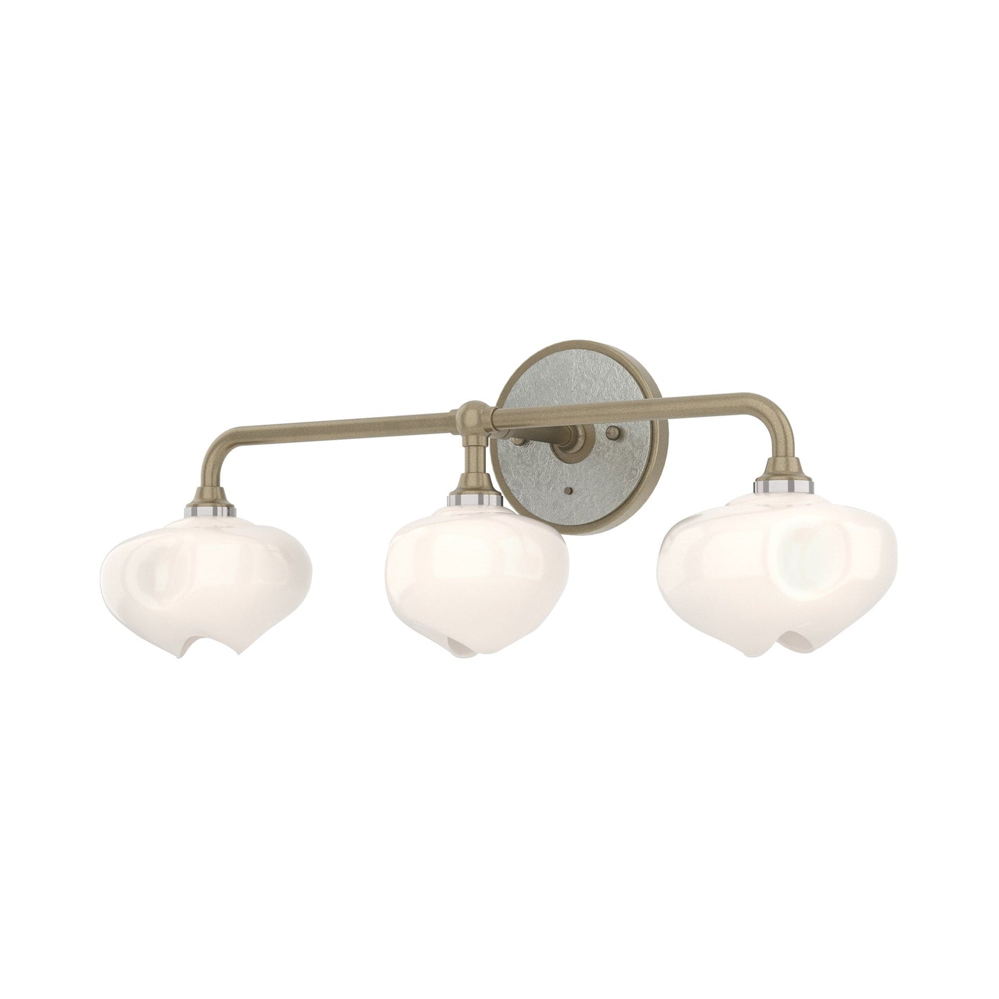 Ume Bath Vanity Light in Soft Gold/Sterling.