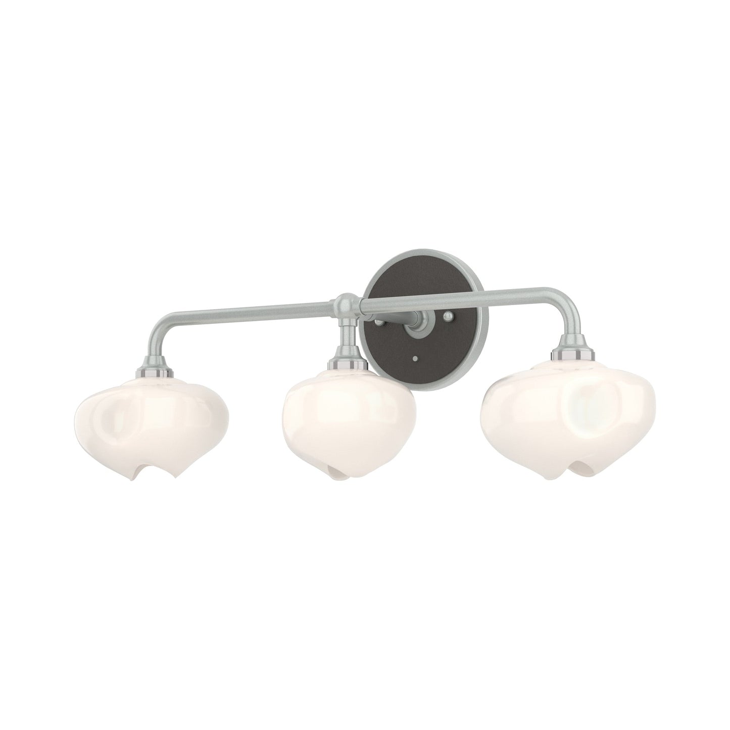 Ume Bath Vanity Light in Vintage Platinum/Oil Rubbed Bronze.