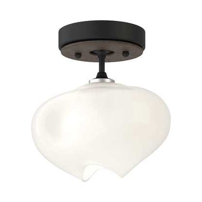 Ume Semi Flush Mount Ceiling Light in Black/Bronze.