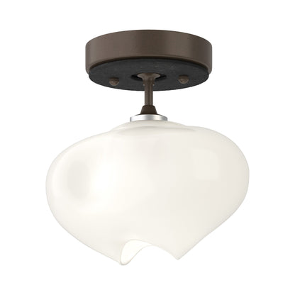 Ume Semi Flush Mount Ceiling Light in Bronze/Black.