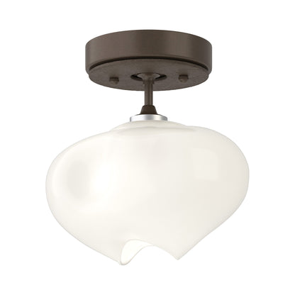 Ume Semi Flush Mount Ceiling Light in Bronze/Bronze.