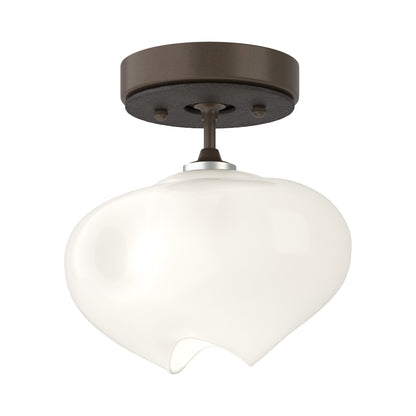 Ume Semi Flush Mount Ceiling Light in Bronze/Oil Rubbed Bronze.