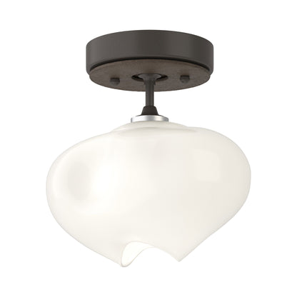 Ume Semi Flush Mount Ceiling Light in Dark Smoke/Bronze.