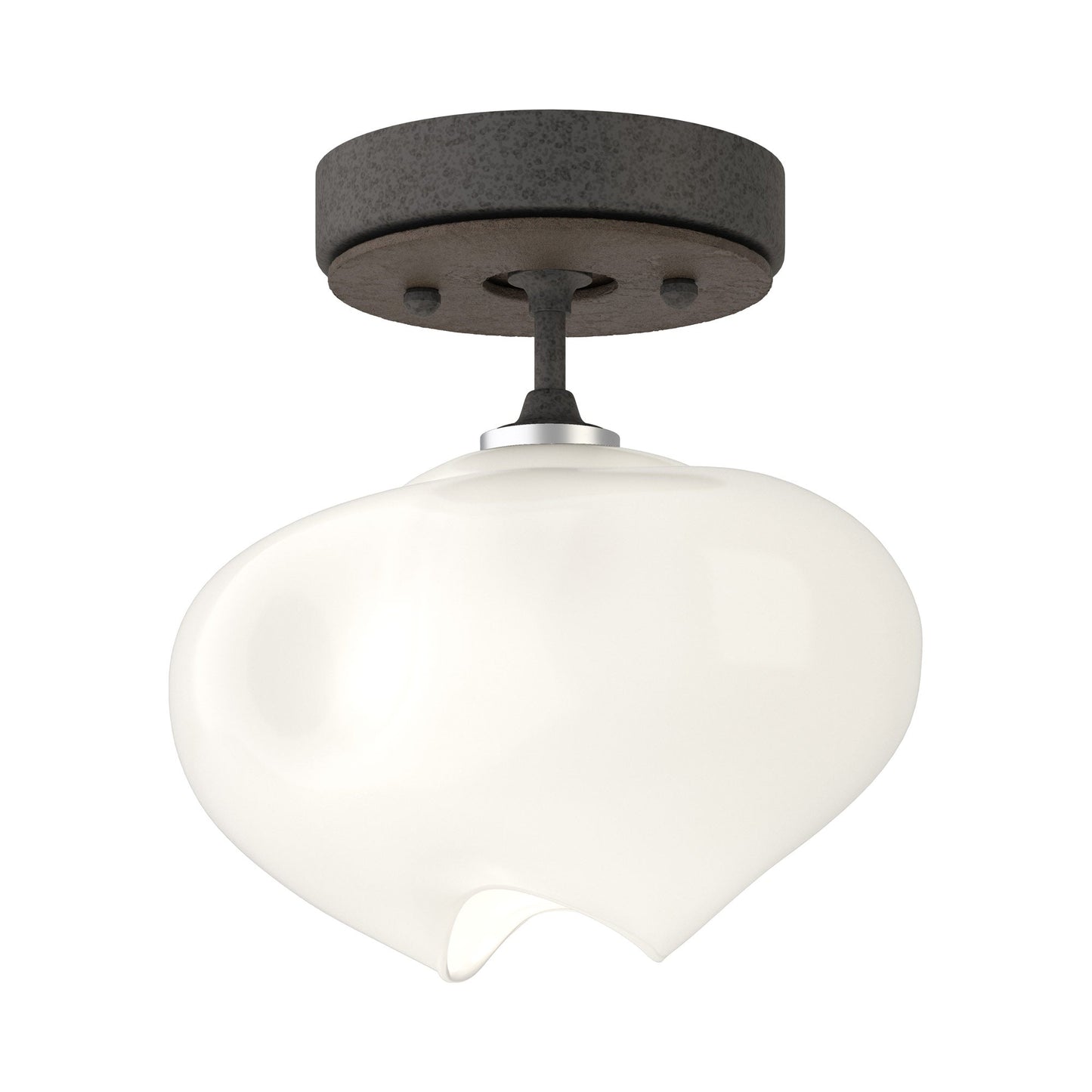 Ume Semi Flush Mount Ceiling Light in Natural Iron/Bronze.
