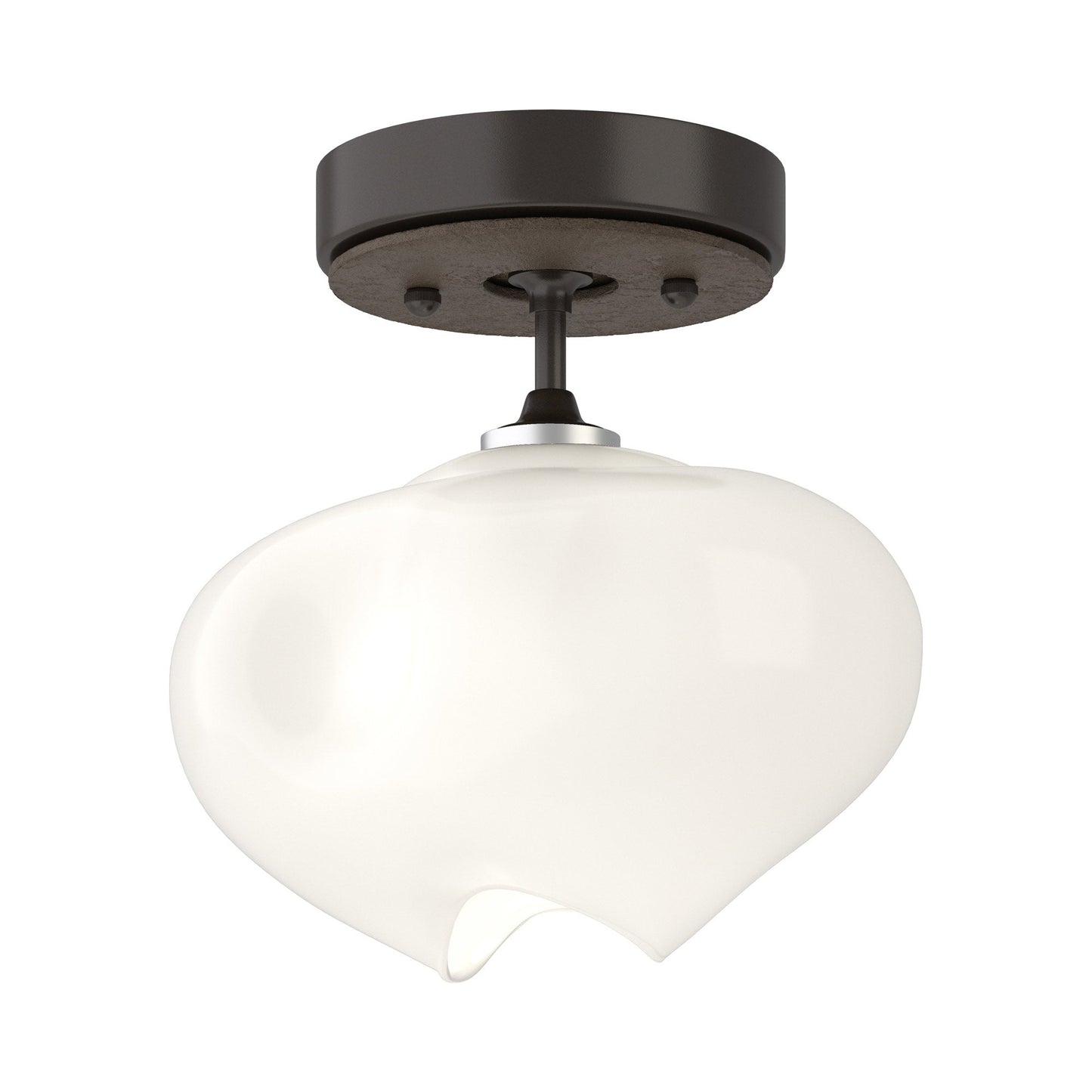 Ume Semi Flush Mount Ceiling Light in Oil Rubbed Bronze/Bronze.