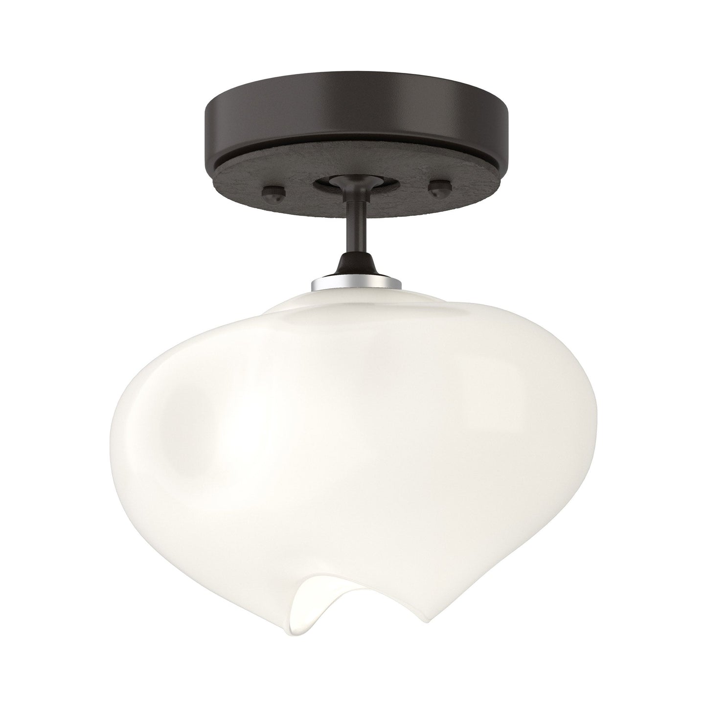 Ume Semi Flush Mount Ceiling Light in Oil Rubbed Bronze/Dark Smoke.