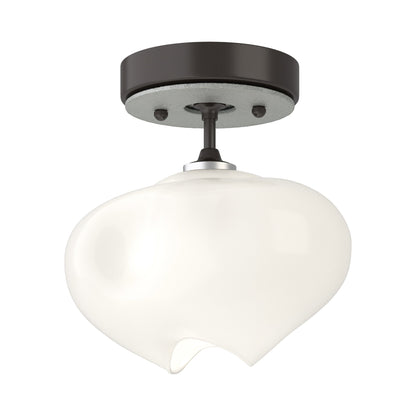 Ume Semi Flush Mount Ceiling Light in Oil Rubbed Bronze/Vintage Platinum.