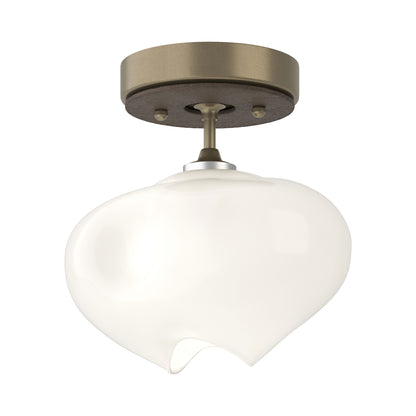 Ume Semi Flush Mount Ceiling Light in Soft Gold/Bronze.