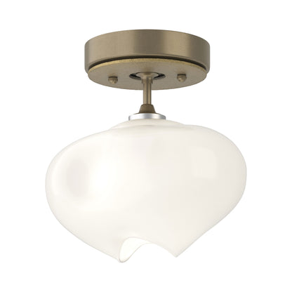 Ume Semi Flush Mount Ceiling Light in Soft Gold/Modern Brass.
