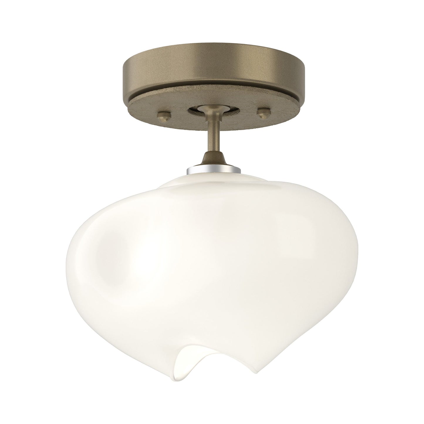 Ume Semi Flush Mount Ceiling Light in Soft Gold/Soft Gold.