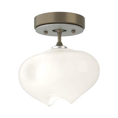 Ume Semi Flush Mount Ceiling Light in Soft Gold/Vintage Platinum.