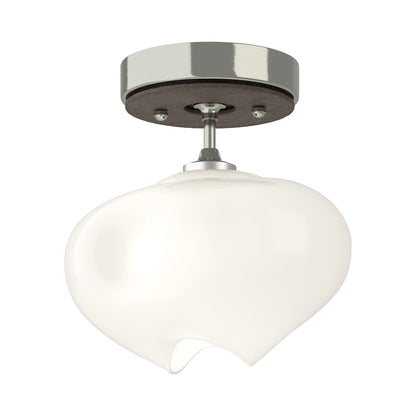 Ume Semi Flush Mount Ceiling Light in Sterling/Bronze.