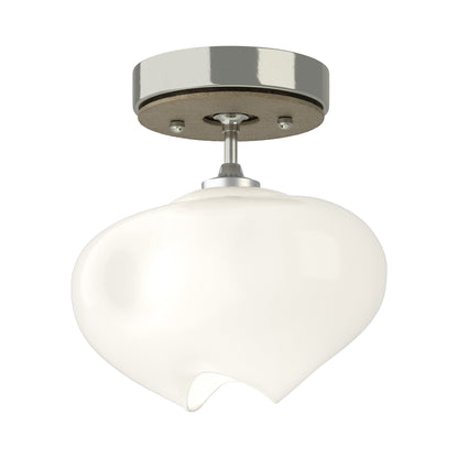 Ume Semi Flush Mount Ceiling Light in Sterling/Soft Gold.
