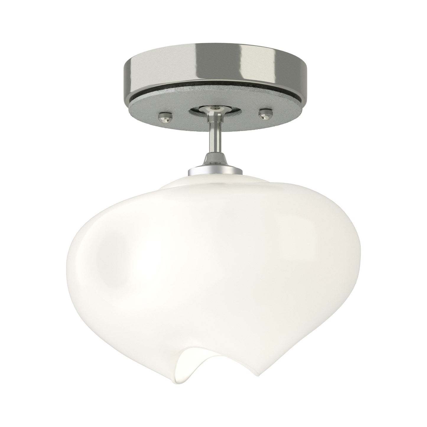 Ume Semi Flush Mount Ceiling Light in Sterling/Vintage Platinum.