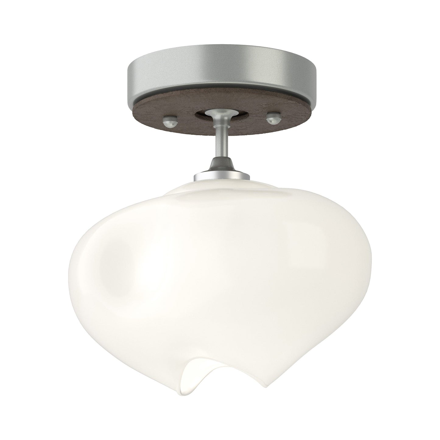 Ume Semi Flush Mount Ceiling Light in Vintage Platinum/Bronze.