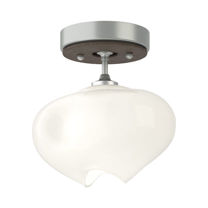 Ume Semi Flush Mount Ceiling Light in Vintage Platinum/Bronze.