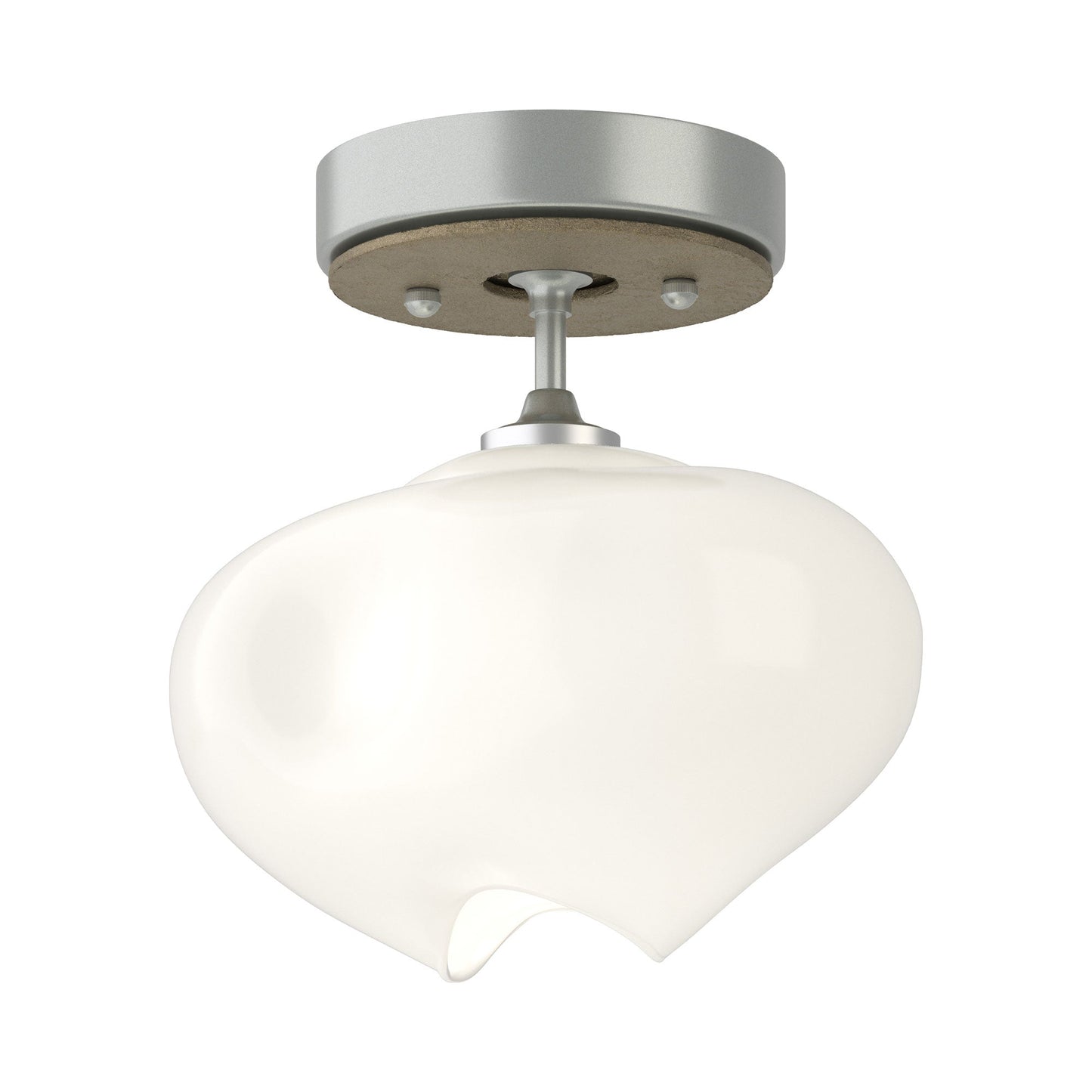 Ume Semi Flush Mount Ceiling Light in Vintage Platinum/Soft Gold.