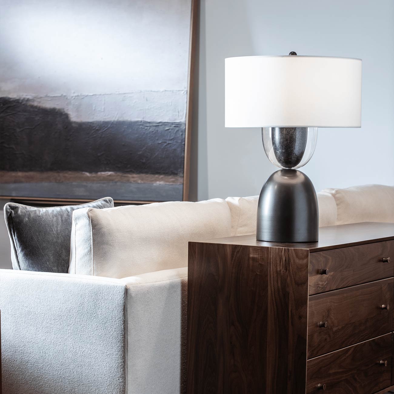 Union Table Lamp in living room.