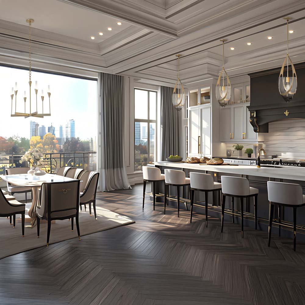 Vaso Pendant Light in dining room.