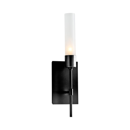 Vela Wall Light in Ink/Frosted Glass.