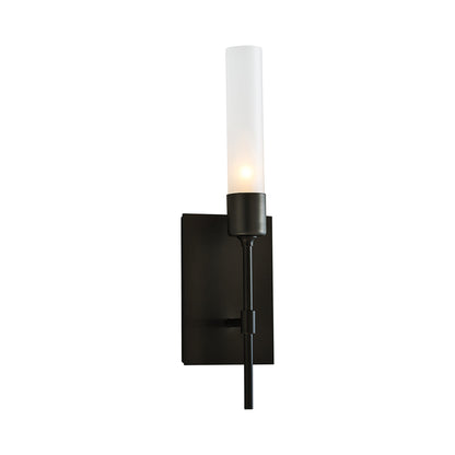 Vela Wall Light in Oil Rubbed Bronze/Frosted Glass.