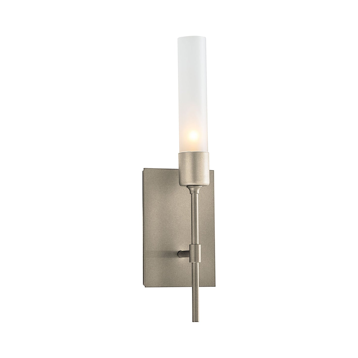 Vela Wall Light in Soft Gold/Frosted Glass.