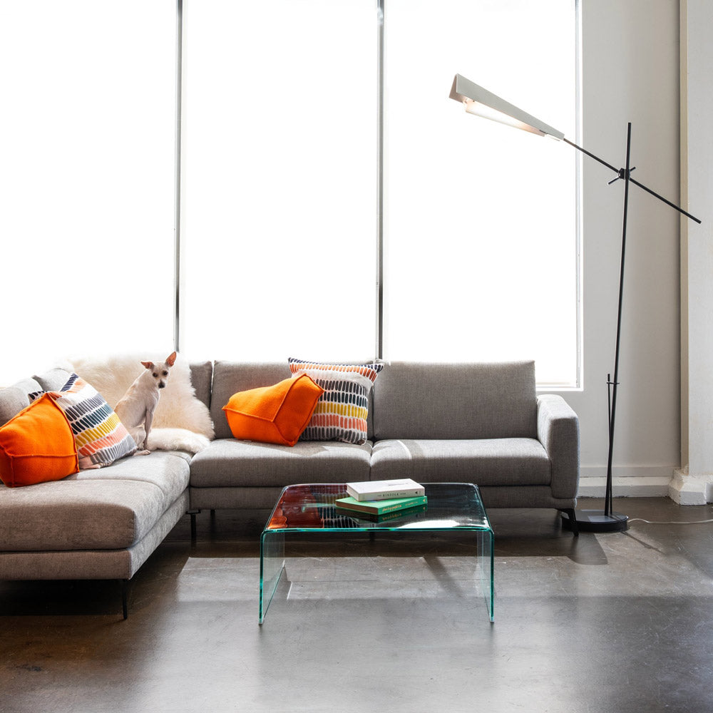 Vertex 02 Floor Lamp in living room.