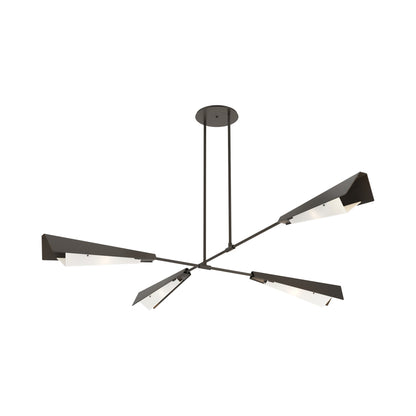 Vertex Semi Flush Convertible Pendant Light in Dark Smoke/Dark Smoke.