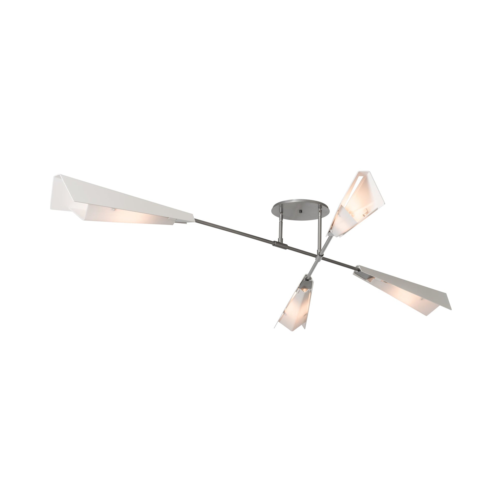 Vertex Semi Flush Convertible Pendant Light in Detail.