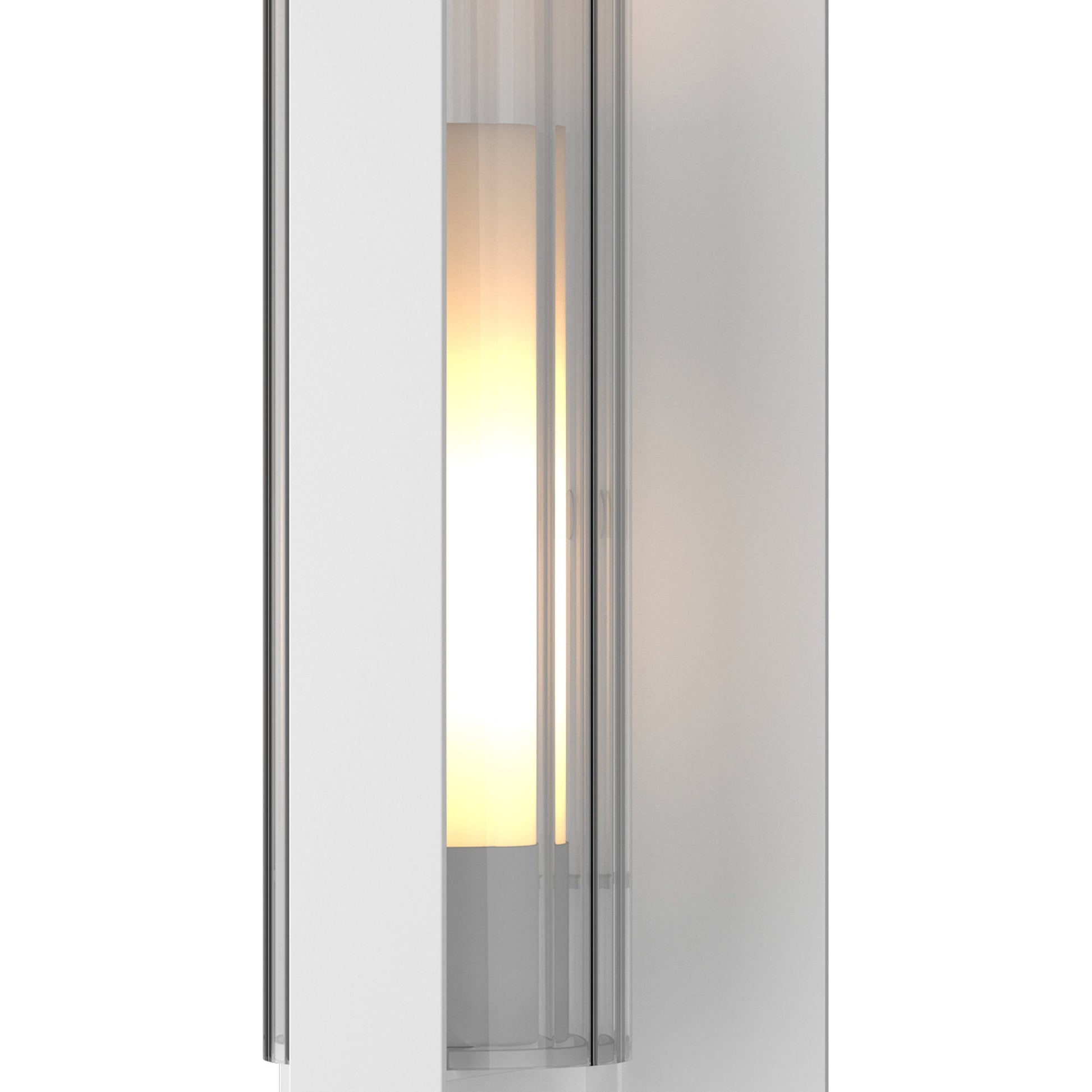 Vertical Bar Outdoor Fluted Glass Wall Light in Detail.