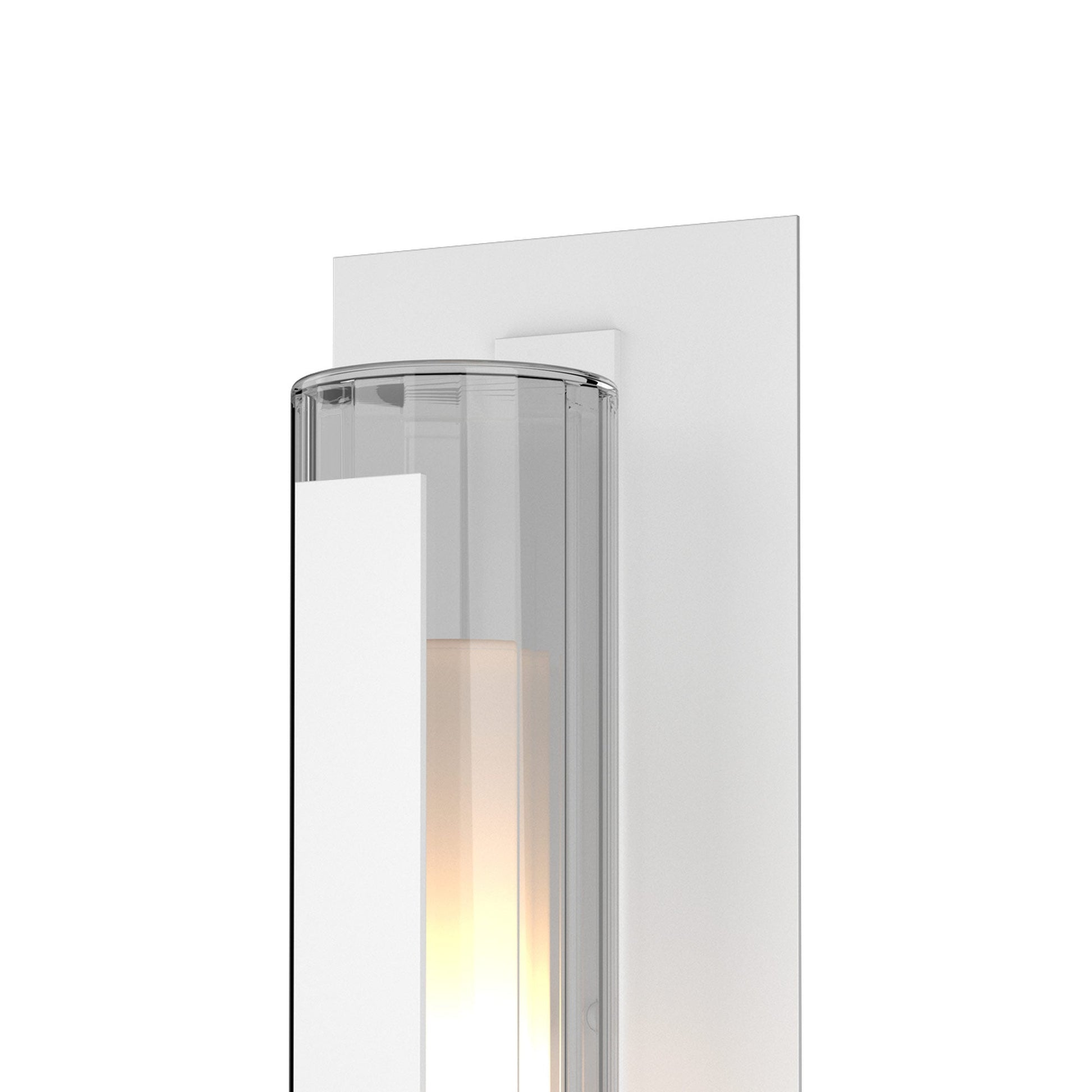 Vertical Bar Outdoor Fluted Glass Wall Light in Detail.