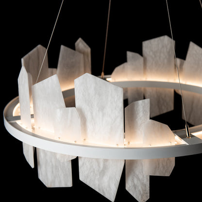 Volterra Circular LED Pendant Light in Detail.