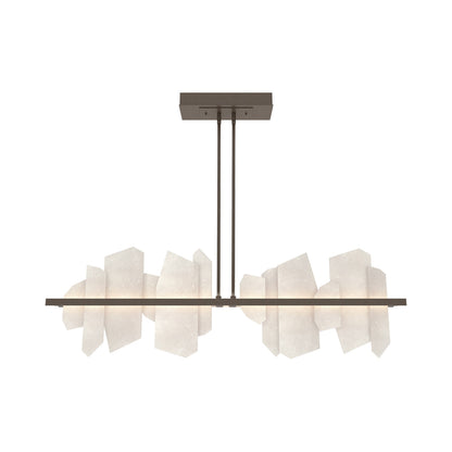 Volterra Linear LED Pendant Light in Bronze.
