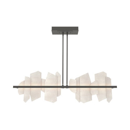 Volterra Linear LED Pendant Light in Natural Iron.