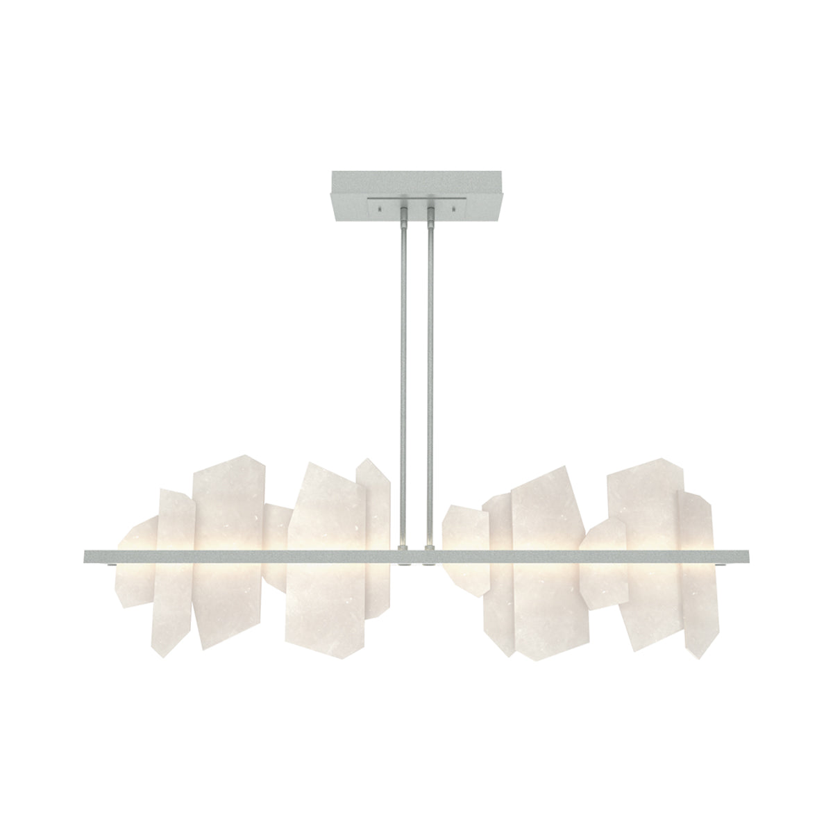 Volterra Linear LED Pendant Light in Vintage Platinum.