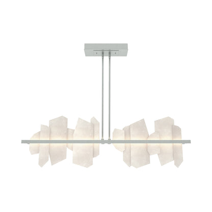 Volterra Linear LED Pendant Light in Vintage Platinum.