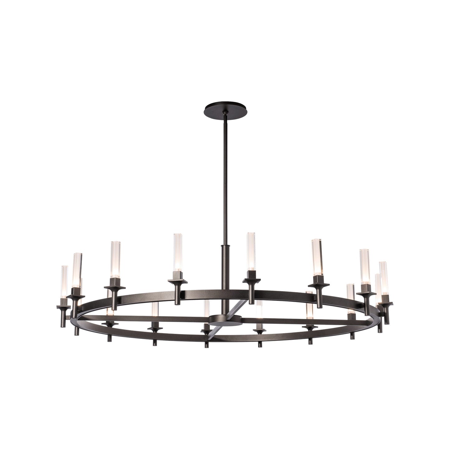 Windsor Chandelier in Oil Rubbed Bronze/Frosted Glass (16-Light).
