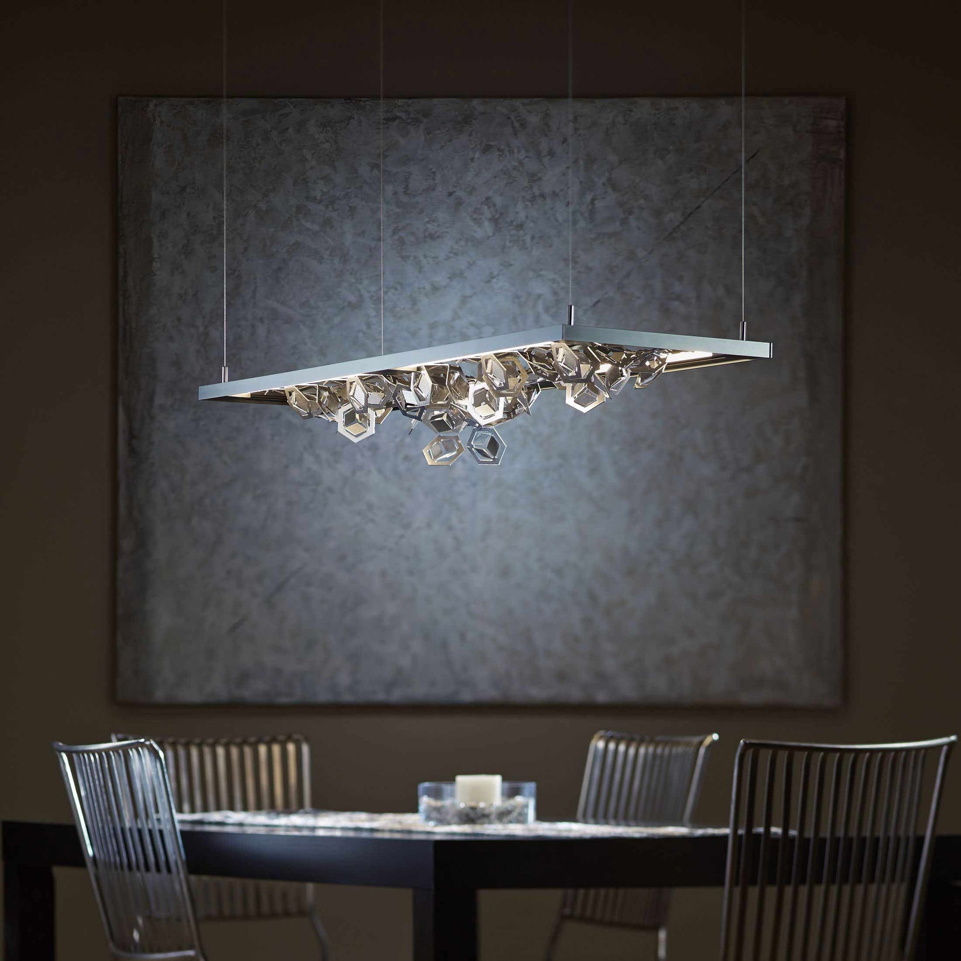 Winter LED Pendant Light in Dining Room.