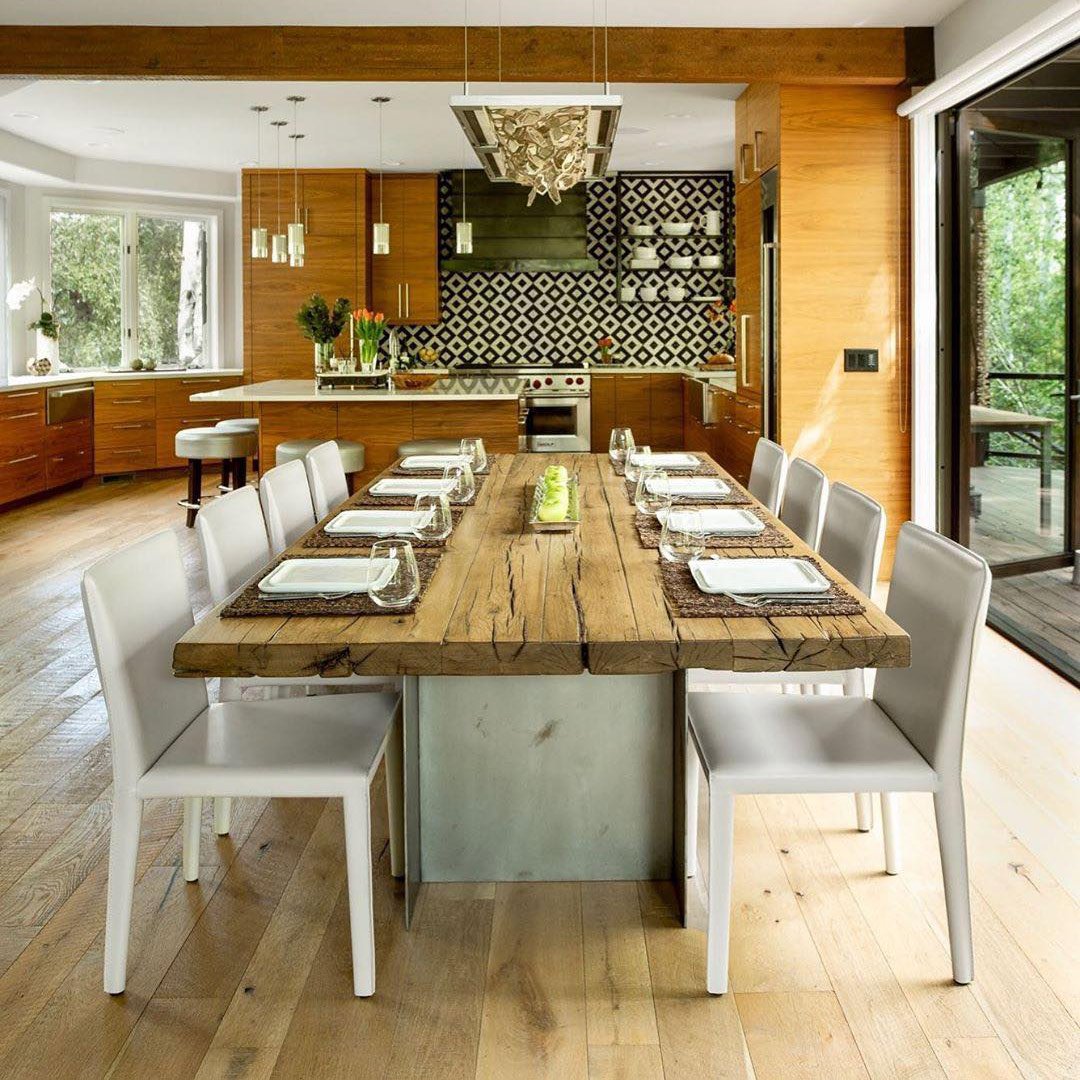 Winter LED Pendant Light in dining room.