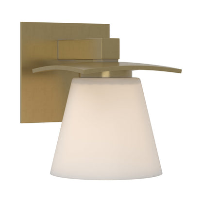 Wren Bath Wall Light in Modern Brass.