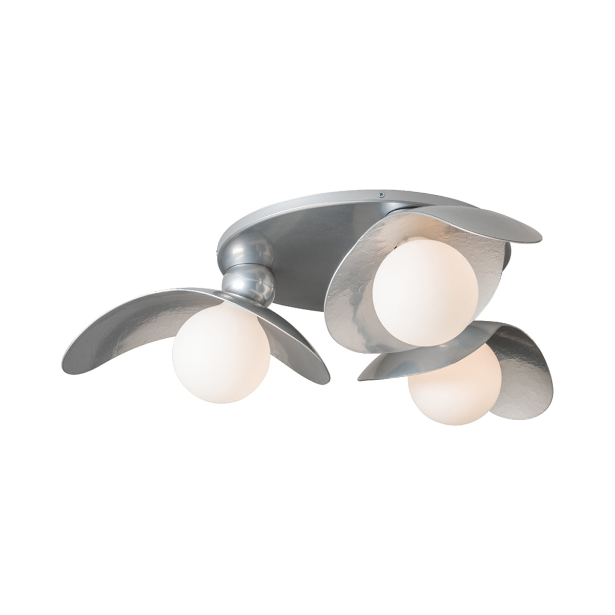 Yoki Semi Flush Mount Ceiling Light in Sterling.