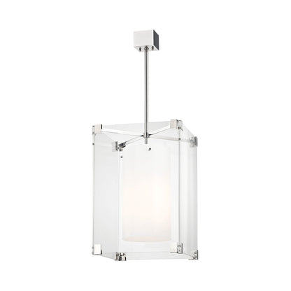 Achilles Pendant Light in Polished Nickel (3-Light).